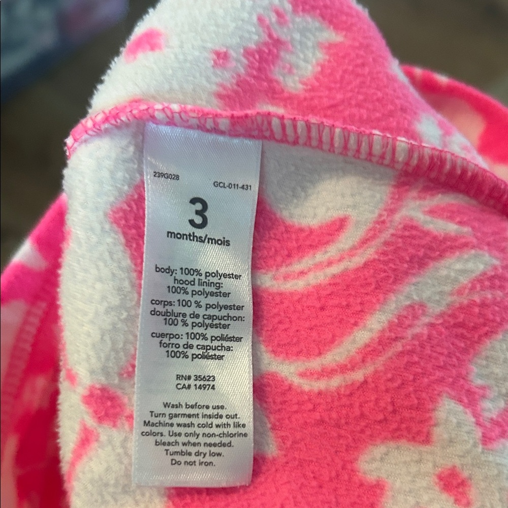Carter's Pink Floral Hoodie - Picture 4 of 4